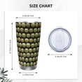 thumbnail image 4 of Fotbe Cactus Farmland Pattern 20 oz Tumbler Stainless Steel Vacuum Insulated Coffee Ice Cup Double Wall Travel Flask Leak-proof Coffee Cup-Without Straw, 4 of 8