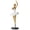 B Golden, variant on KGJQ Ballet Dancer Figurine, Ballerina Statue with Stable Round Base, Resin Ballerina Figurines, Elegant Desktop Art Decor for Bedroom Dance Studio