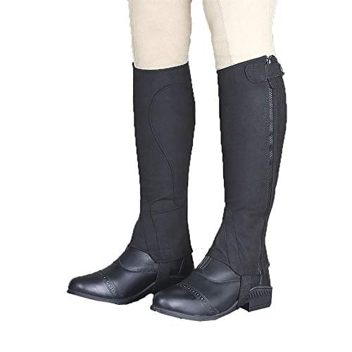 Shires Moretta Adults Amara Half Chaps Black Short XLarge