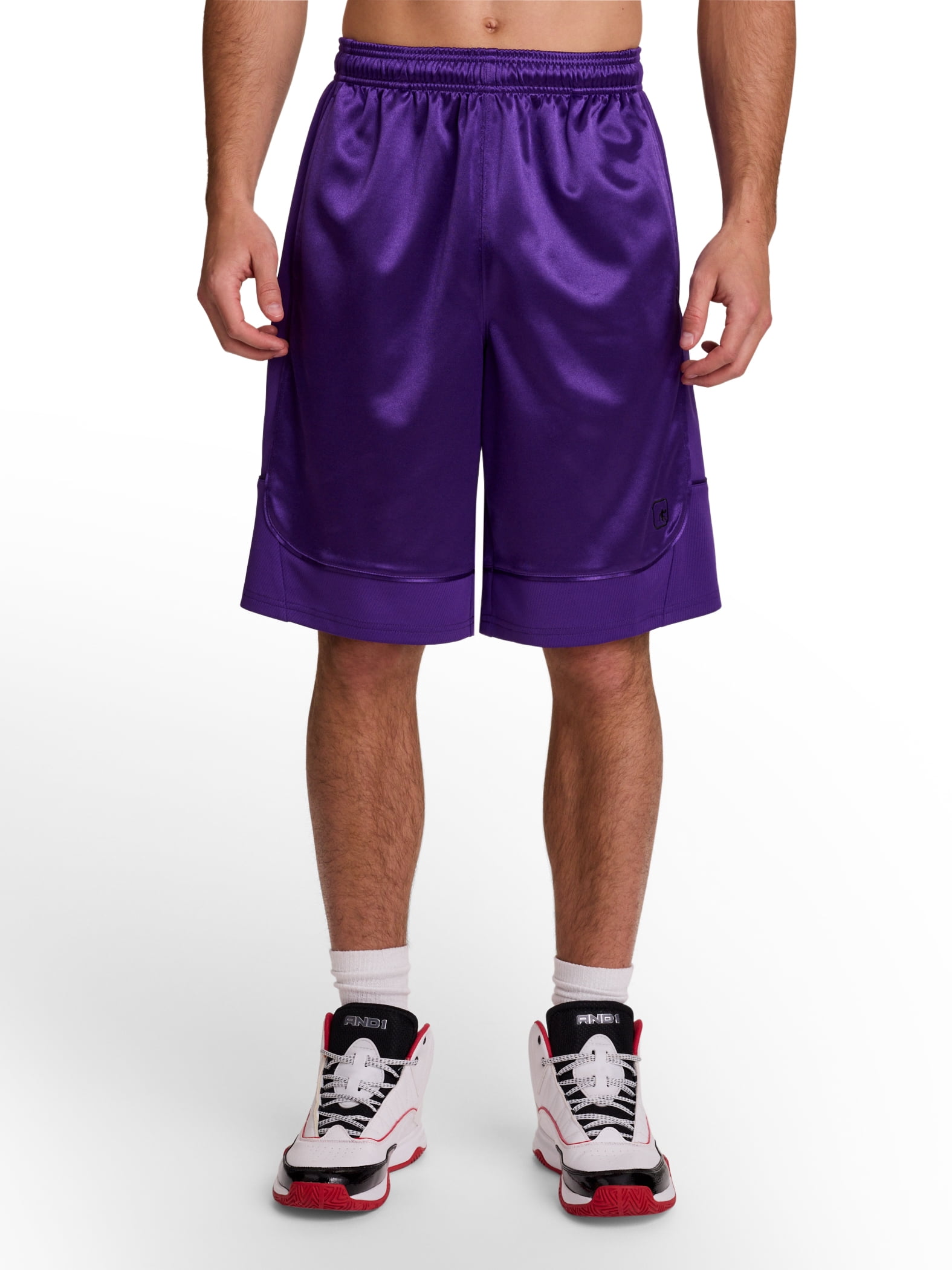 AND1 Men's and Big Men's All Court Short, 11" inseam, up to Size 5XL