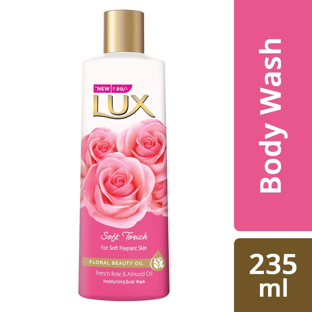 Lux Soft Touch Body Wash with French Rose and Almond Oil - 235 ml