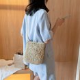 thumbnail image 6 of Smrinog Summer Straw Shoulder Bag Women Flowers Beach Woven Crossbody Purse Handbags, 6 of 7