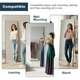thumbnail image 5 of Resenkos 56x18 Inch Vertical Frameless Full-Length LED Wall Mirror, Modern Borderless Design with Integrated Lighting, Black, 5 of 8