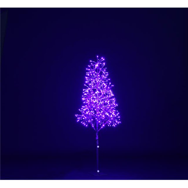 Queens of Christmas LED-TR3D04-LPU Arbre à LED 4 Pi. Violet Starburst