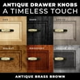 thumbnail image 3 of DIY Décor Hub - 5 inch Antique Brass Brown Ceramic Cabinet Pulls, 20-Pack, 3 of 9