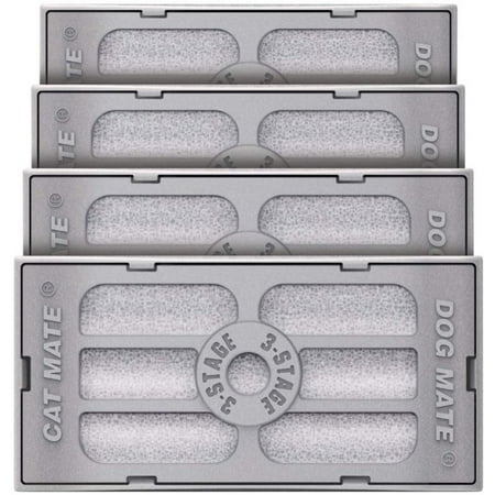 UPC: 0035368003868 | Cat Mate Genuine 3-Stage Polymer-Carbon Filter with Ion Exchange-Resin Cartridge – 4 Pack  BPA-Free