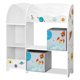 thumbnail image 1 of SONGMICS Organizador de Juguetes y Libros para Niños, Estantería de Almacenamiento Multifuncional con 2 Cajas, Gran Capacidad, Tema Universal, para Dormitorio, Salón, Blanco MGKR42WT, 1 of 8