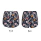 thumbnail image 3 of Balery Hawaiian Style Pantalones cortos deportivos para mujer con forro y dos bolsillos, elásticos, para entrenamiento, gimnasio, yoga-Medium, 3 of 7