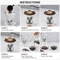 thumbnail image 5 of Jinsinto Reusable Coffee Filters, Stainless Steel Permanent Filter - Double Layer Precision Filter Holder - Hand Held Coffee Filter - Metal Cone Coffee Dripper for 1-4 Cups (600Mesh), 5 of 5