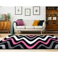 thumbnail image 2 of United Weavers Bristol Area Rug 2050 11186 Embezzle Pink Waves Angled 2' 7" x  4' 2" Rectangle, 2 of 3