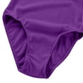 thumbnail image 5 of Lenpel Girls' Leotards Long Sleeve Solid Color Basic Ballet Dance Outfits Soft Gymnastics Bodysuit for 5-18 Years, 5 of 5