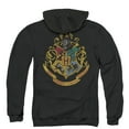 thumbnail image 3 of Harry Potter Hogwarts Crest (Back Print) Adult Zipper Hoodie Sweatshirt Black, 3 of 3