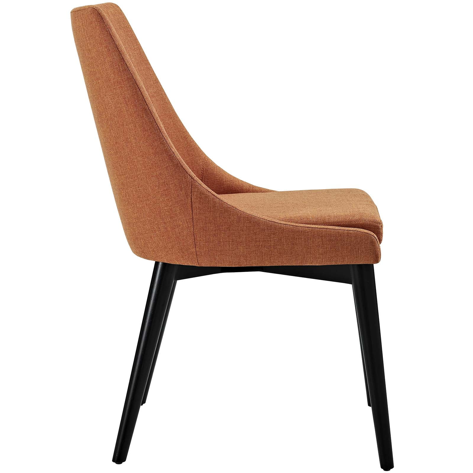 Modway Marquis 20.5" Solid Rubberwood and Vegan Leather Dining Chair in White
