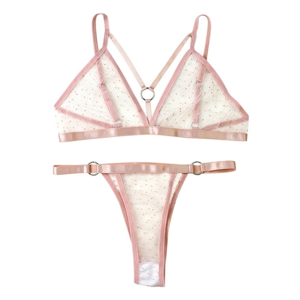 Lingerie Suit for Women's Sexy Lace Intimates 3/4 Cup See-Through ...
