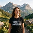 thumbnail image 3 of Womens Think Outside No Box Necessary Funny Cool Camping Graphic Funny T Shirt Womens Graphic Tees, 3 of 8
