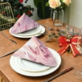 thumbnail image 3 of Satin Polyester Napkins - 20x20 InchSingle-Sided Printed Napkins, 1-Piece/4-Piece/6-Piece Set, DIY Personalized Table Setting，Butterflies on The Lake, 3 of 8