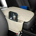 thumbnail image 2 of SNGMN Car Center Console Cover, Leather Armrest Protection Cushion with 2 Side Storage Bags, Universal Vehicle Arm Rest Pad for SUV Sedan Truck Beige, 2 of 5