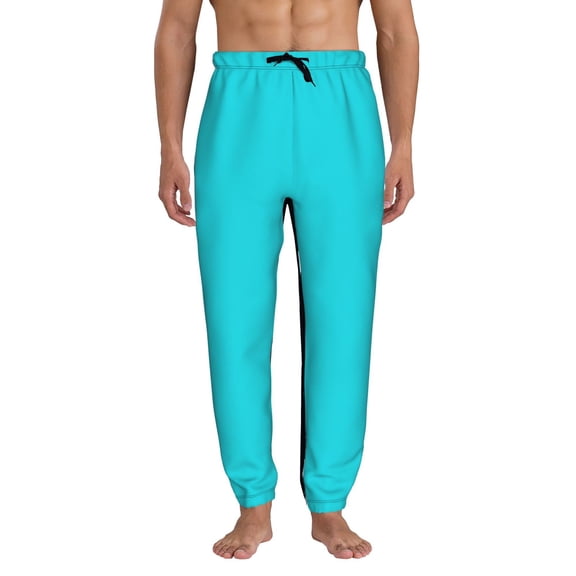 Kdxio Aqua Pattern Joggers,Sweatpants for Men with Pockets-Small