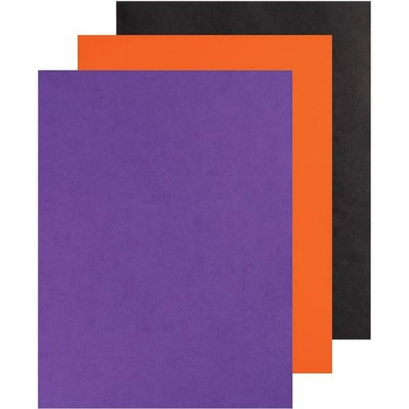Assorted Color Halloween Construction Paper, Pack of 3