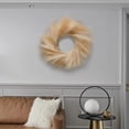 thumbnail image 3 of GUOOL Artificial Grass Wreath Bohemian Wall Hanging for All 60cm Reed Garland Pampas Beige brown, 3 of 8