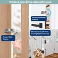 thumbnail image 3 of Protector de silicona para puerta con gancho, paquete de 5 protectores de dedos para la seguridad del bebé en el hogar, protector de dedos para puerta a prueba de bebés, diseño flexible, 3 of 5