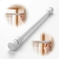 thumbnail image 4 of Adjustable Tension Rod 19-35 IN, No Drill White Spring Loaded Curtain Rod, Multi-Purpose Extendable Tension Rod for Window Curtains, Closet, Bathroom, Cabinet Organizer, 4 of 8