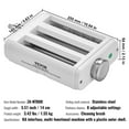 thumbnail image 2 of VEVOR Pasta Attachment for KitchenAid Stand Mixer, 3-IN-1 Stainless Steel Pasta Roller Cutter Set Including Pasta Sheet Roller, Spaghetti and Fettuccine Cutter,8 Adjustable Thickness Knob Pasta Maker, 2 of 9