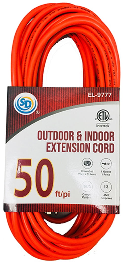 SD OUTDOOR & INDOOR EXTENSION CORD 50FT Walmart Canada
