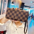thumbnail image 2 of Para iPhone 15, funda de cuero para teléfono móvil, soporte de celosía clásico, función de cordón, funda para teléfono móvil IP SE4 S24, 2 of 6