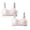 Beige 2PCS, variant on SHenli Seamless Training Bra for Girls - Ultra Comfort, No-Show Design with Removable Padding, 5-Pack Bras for Everyday Wear