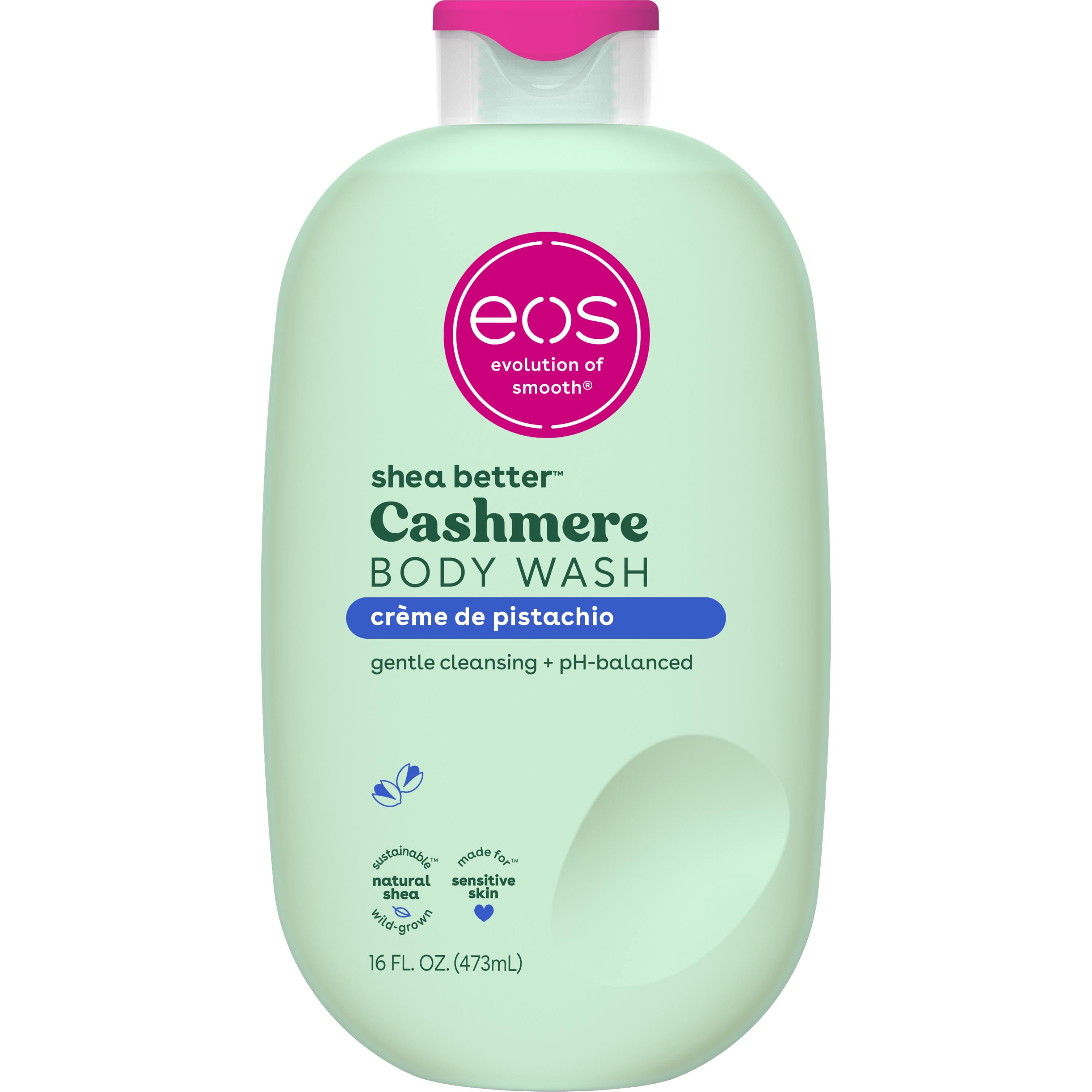 (2 pack) eos Shea Better Cashmere Body Wash, Crème de Pistachio, Creamy Gel Formula, 16 fl oz.
