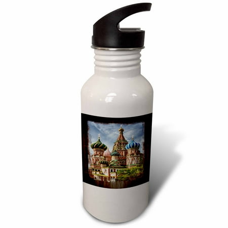 

3dRose Russian Cathedral Sports Water Bottle 21oz