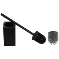 thumbnail image 2 of Toilet Brush and Holder Black for Bathroom Storage and Organization,Square Deep Cleaning Black Toilet Brush for Bathroom, 2 of 7