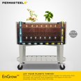 thumbnail image 3 of Permasteel Elevated Garden Bed – Powder-Coated Steel, Eco-Chamber, Casters, Soil Platform, Indoor & Outdoor - Ivory, 3 of 9