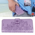 thumbnail image 4 of Case Phone Wallet Case With Card Slot Stand PU Leather Flower Embossed Protective Flip Cover for  13, 4 of 7