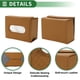 thumbnail image 4 of Soporte para Pañuelos de Coche Universal de Bargains Únicos, Funda para Caja de Pañuelos, Organización de Pañuelos Extra Grande para Asiento Trasero de Coche, 17.5x13.5x8cm Cuero Sintético Marrón, 4 of 6