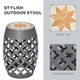 thumbnail image 4 of Outsunny Decorative Garden Stool Outdoor Side Table Footstool Plant Stand, 4 of 10