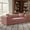 Pink, variant on Sailvan 80 Inch Convertible Sofa Bed Queen Size Corduroy Sleeper Couch Boneless Floor Sofa with Storage Pockets No Assembly Couch in a Box Pink