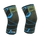 thumbnail image 1 of Par Rodilleras Bloosom  Elásticas Deportivas Compresion Para Gym Azul Claro M, 1 of 4