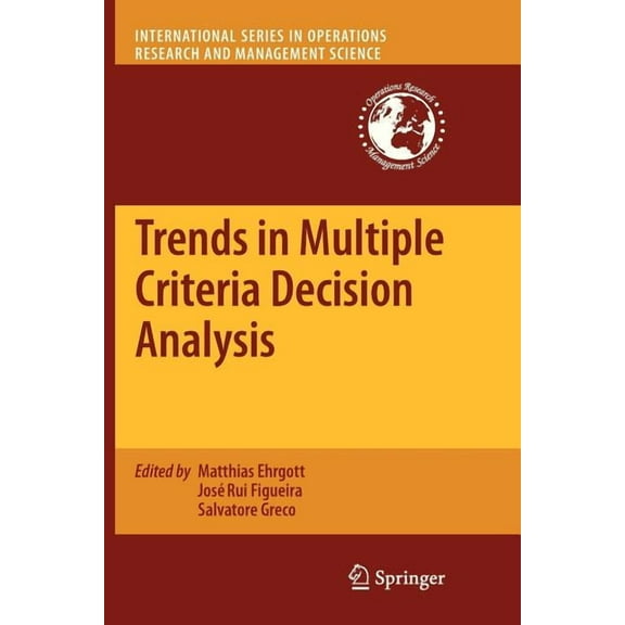International Operations Research & Mana Trends in Multiple Criteria Decision Analysis, Book 142, (Paperback)