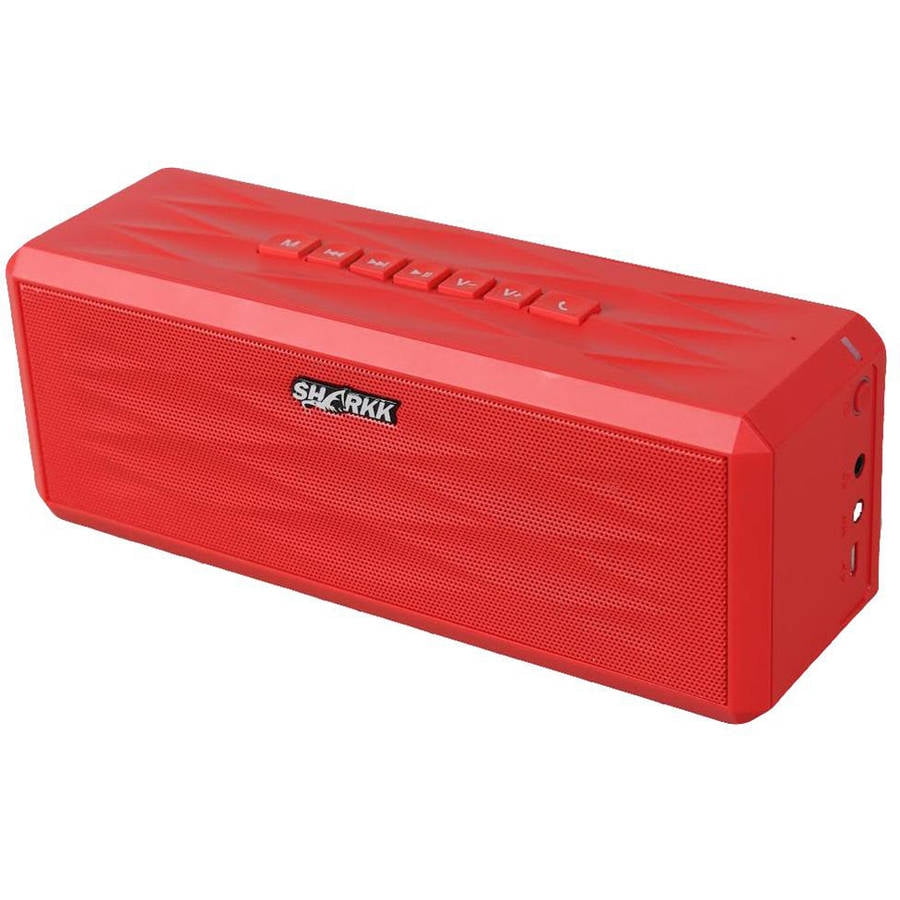 SHARKK BoomBox SK869BT Bluetooth Speaker, Red