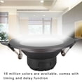 thumbnail image 3 of Iluminación empotrada LED, Wi-Fi Luces empotradas Inteligentes Luz de Techo LED Luz empotrada empotrada Luz empotrada Wi-Fi controlada por teléfono Inteligente AC85V-265V 7W RGB W LYUMO Iluminación empotrada LED, 3 of 6