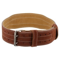 GOOHOCHY Weight Training Belt Brown PU 1Pack Lumbar Protection