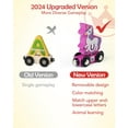thumbnail image 5 of Wooden Alphabet Train Set for Toddlers – Magnetic ABC Train with Snap-Connection, Animal-Themed Educational Preschool Toy for Kids Ages 3-5, Montessori STEM Learning Gift for Boys and Girls, 5 of 7