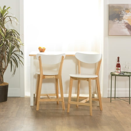 - Walker Edison Mid-Century Modern Wood Dining Chairs, Set of 2
