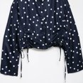 thumbnail image 6 of Edvintorg Womens Jacket Polka Dot Lightweight Long Sleeve Casual Loose Coat Fall Winter Outerwear with Buttons Trendy Womens Clothes Navy XS, 6 of 8
