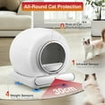 thumbnail image 4 of Self-Cleaning Litter Box, Automatic Cat Litter Box with APP Remote Monitoring, Not Disturb Mode, 65+9L Large Capacity for Multiple Cats, Safety Protection Sensor & Odor Isolation, 4 of 12
