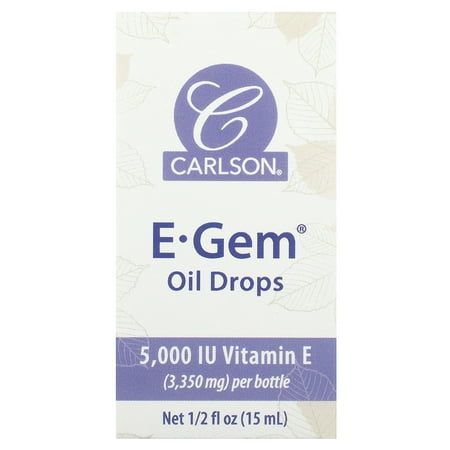 Carlson E-Gem Oil Drops, 1/2 fl oz (15 ml)