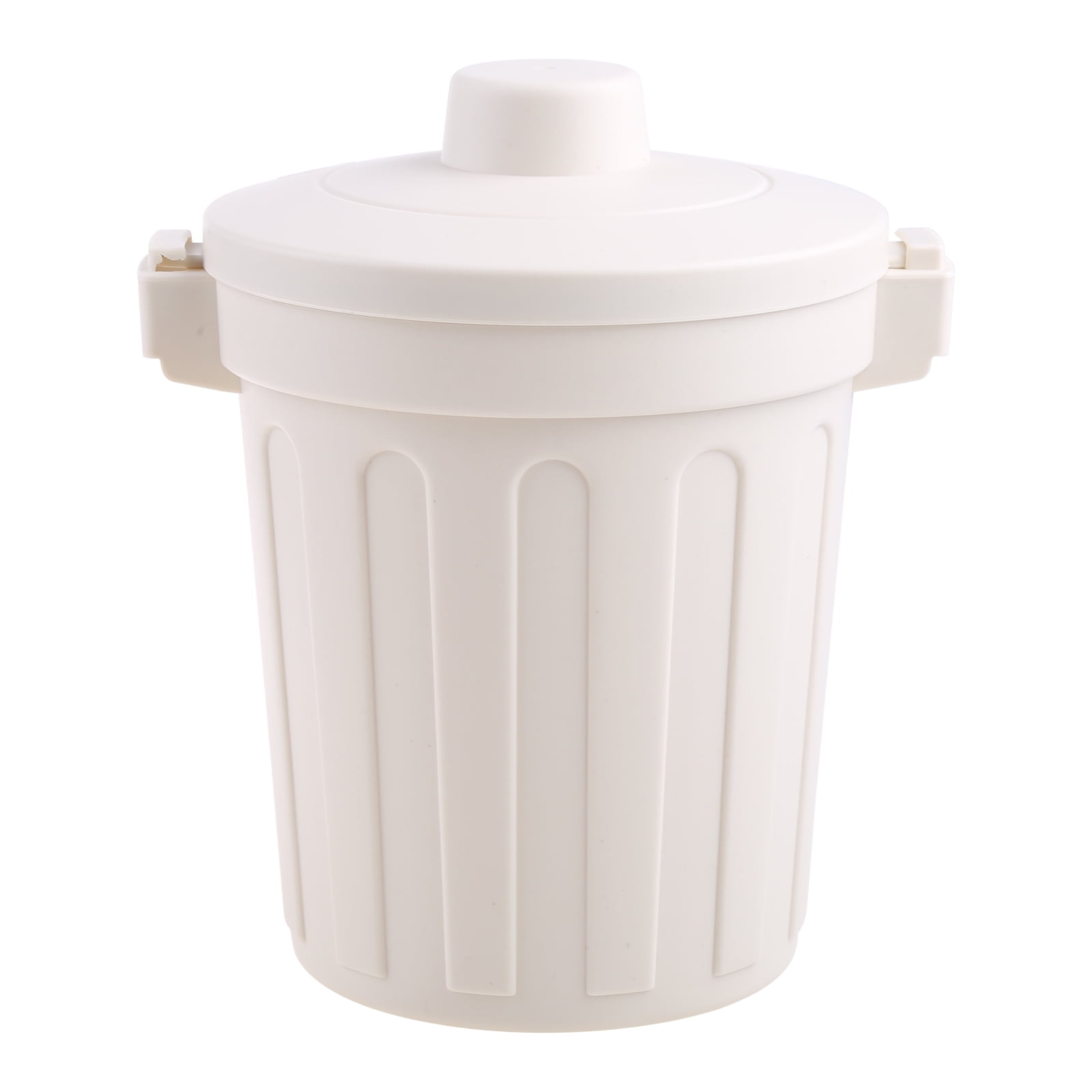 Creative Mini Desktop Trash Can Tabletop Plastic Waste Bin with Lid Countertop Garbage Paper