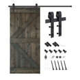 thumbnail image 4 of Essencaliy 38in x84in Solid Wood Barn Door, Made-in-USA Farmhouse Interior Sliding Barn Door With 6.58ft Barndoor Hardware Kit (DIY), 4 of 5